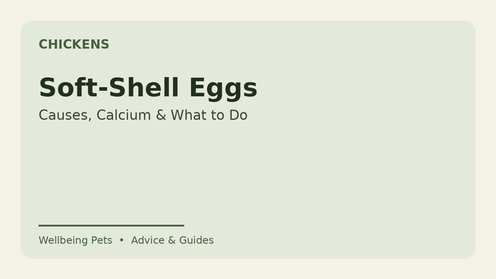 Soft-shell eggs in chickens guide from Wellbeing Pets