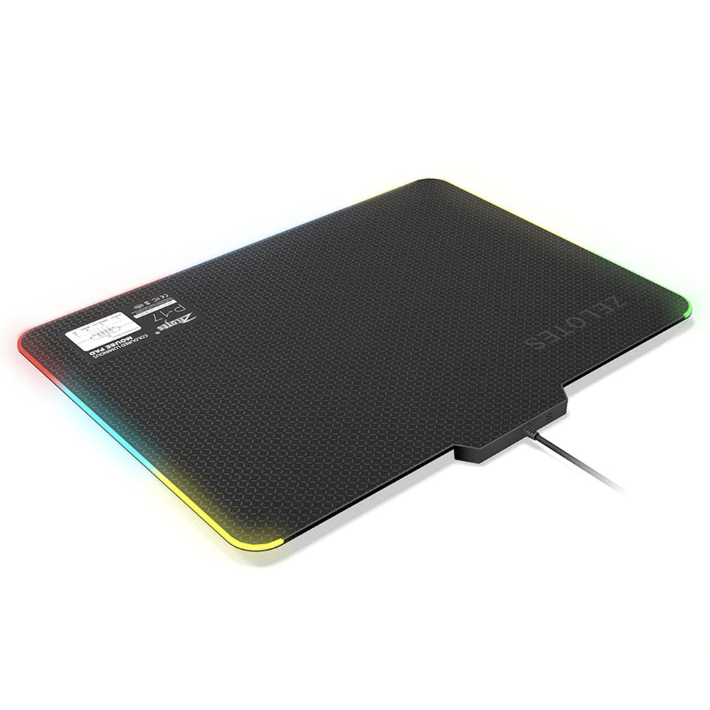 P-17 LED Coloured Luminous Gaming Mousepad Zelotes 25 cm x 35 cm