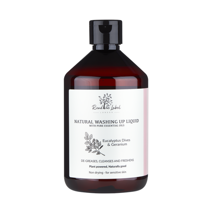 Natural Washing Up Liquid – Eucalyptus & Geranium - 500ML