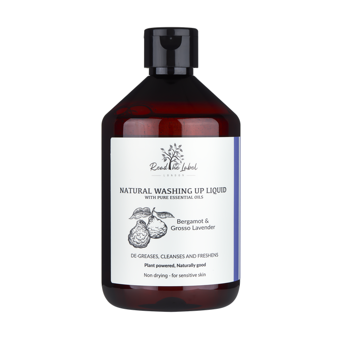 Natural Washing Up Liquid – Bergamot & Lavender - 500ML