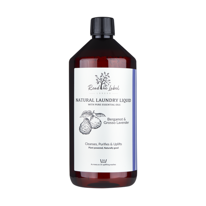 Natural Laundry Liquid – Bergamot & Grosso Lavender - 1000ML