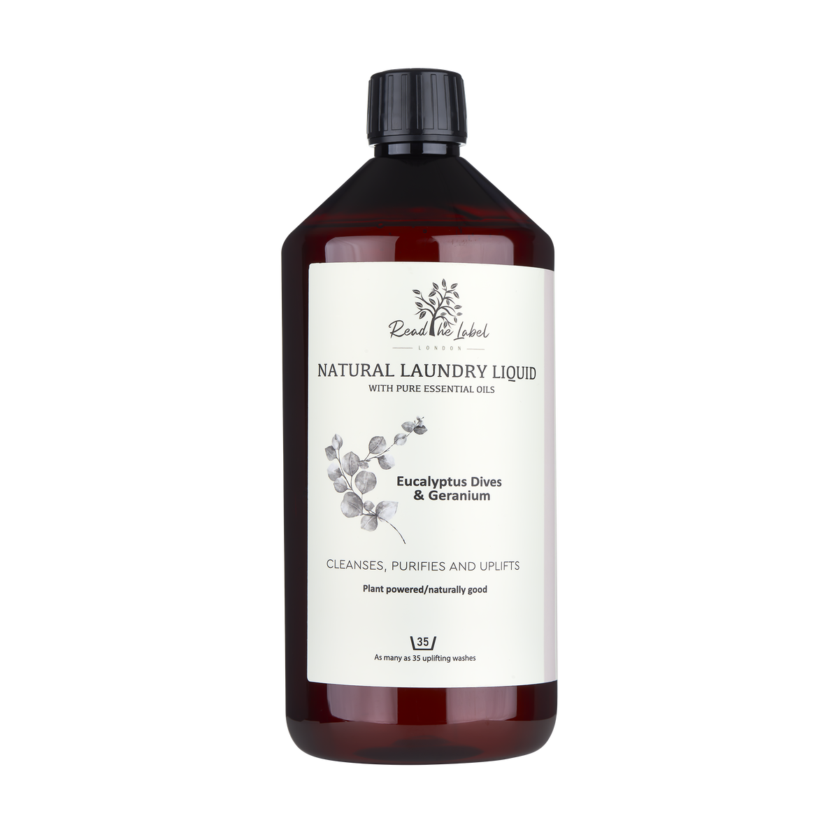 Natural Laundry Liquid – Eucalyptus & Geranium - 1000ML