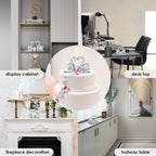 London Boutique Crystal Clear Double Swan Model, Clear Crystal Base, Twin Swan, Elegant Home Decoration, Gift in White Gift Box for All Occasions