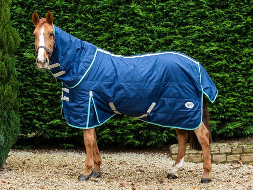 200g Stable Rug With Detachable Neck - Navy - Wellbeing Pets