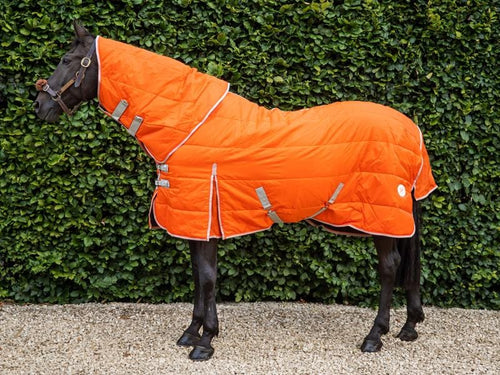 200g Stable Rug With Detachable Neck - Orange - Wellbeing Pets