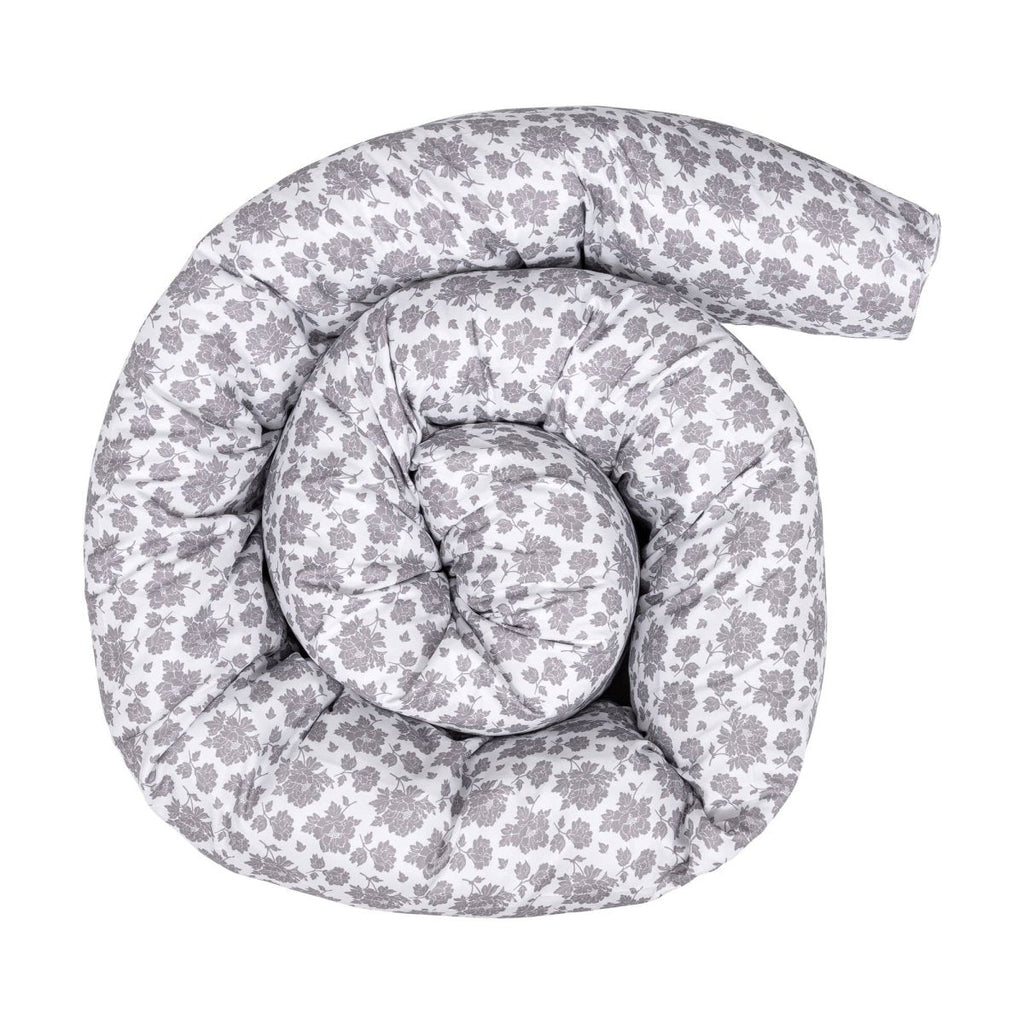 12 Ft Maternity Pillow Case - Grey Floral