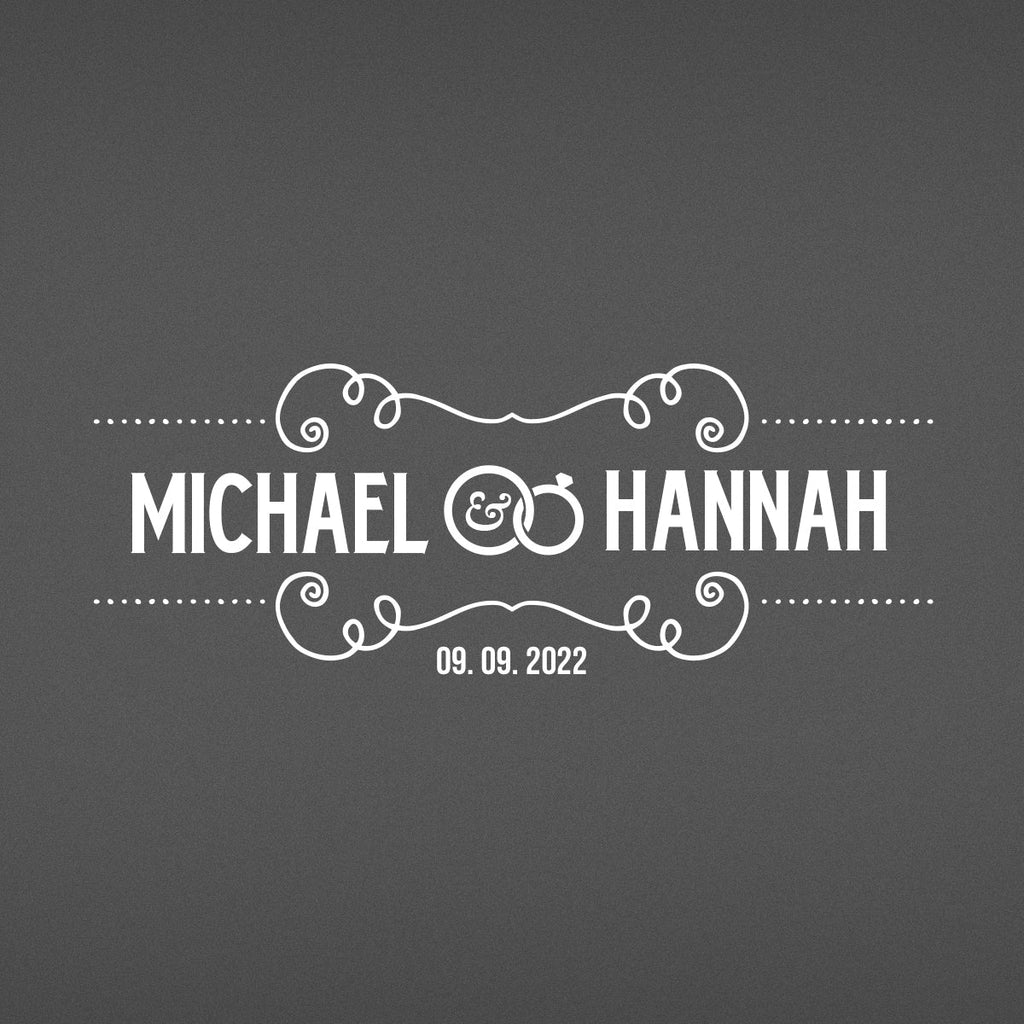 Personalised Wedding Cake Knife & Server Set – Engraved Stainless Steel