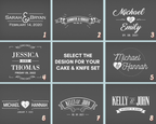 Personalised Wedding Cake Knife & Server Set – Engraved Stainless Steel