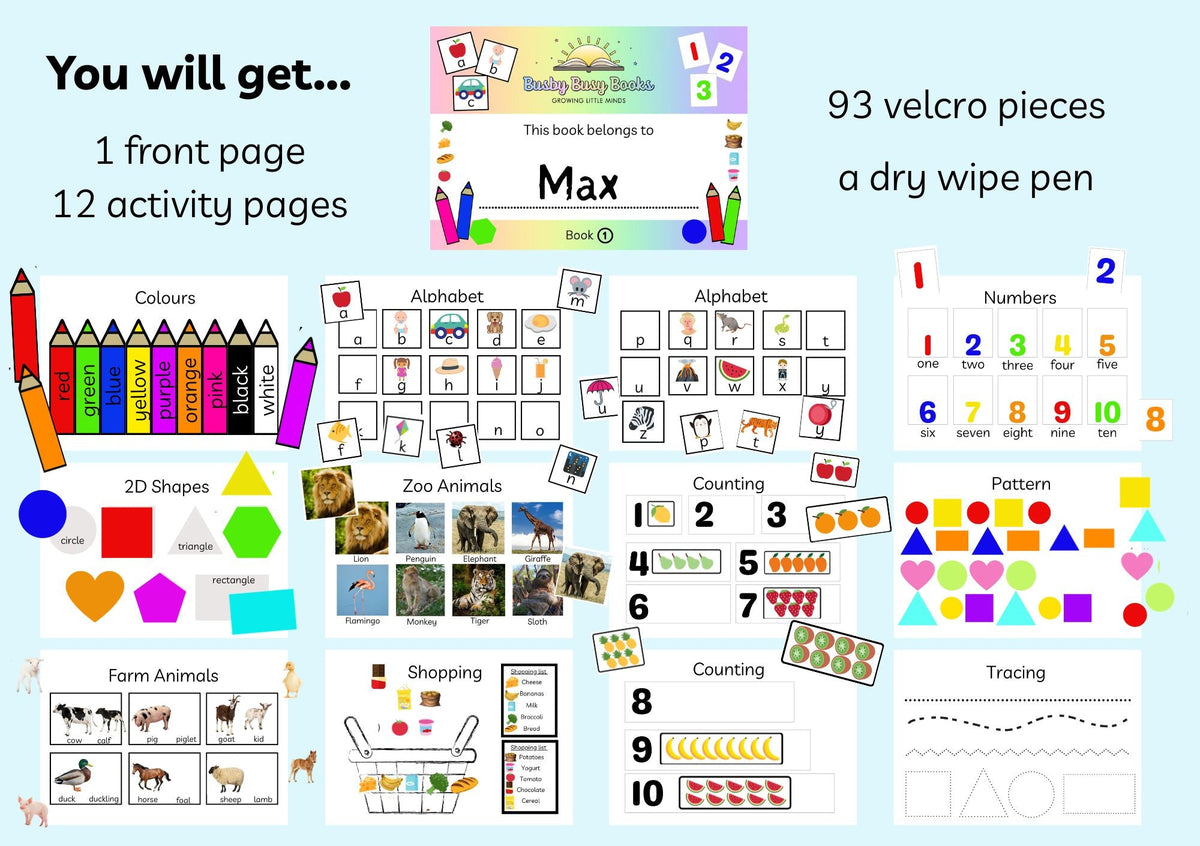 4 x Busy Book Bundle