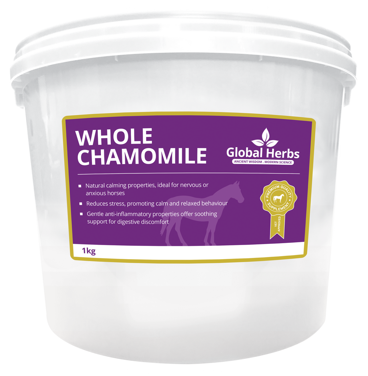 Global Herbs Whole Chamomile for Horses - Wellbeing Pets
