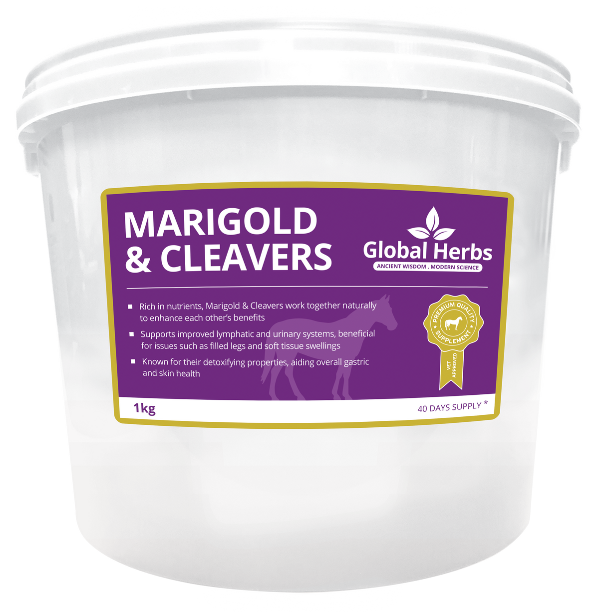 Global Herbs Marigold and Cleavers Mix for Horses - Wellbeing Pets