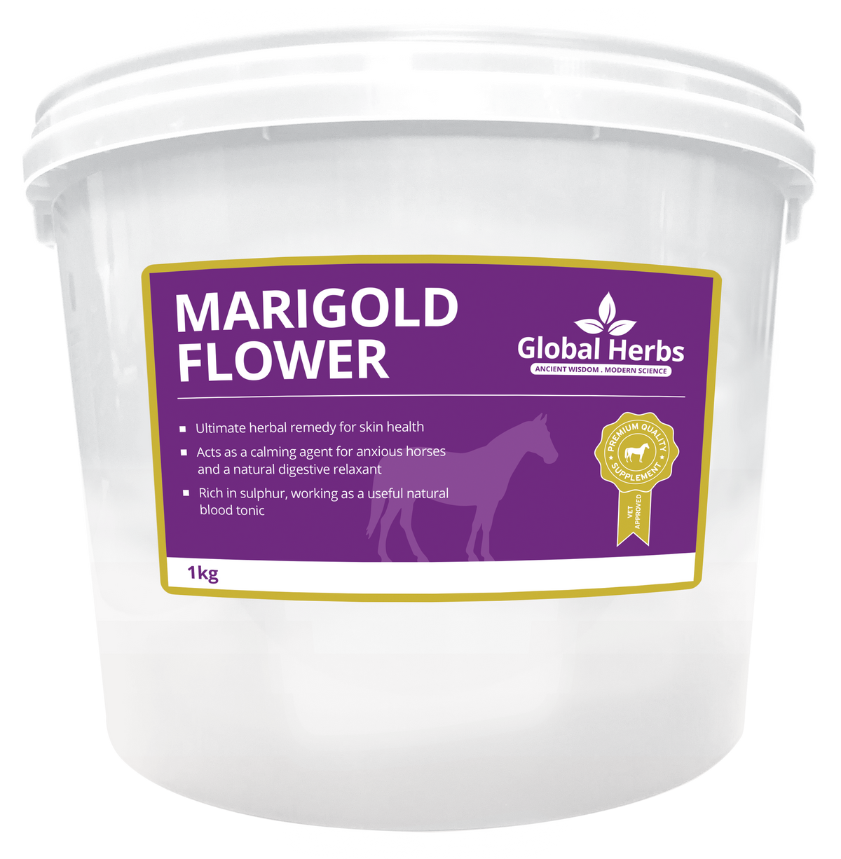 Global Herbs Marigold Flower for Horses - Wellbeing Pets