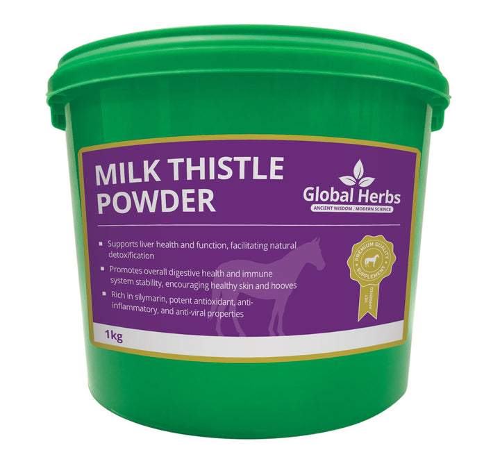 Global Herbs Milk Thistle Seeds Powder for Horses