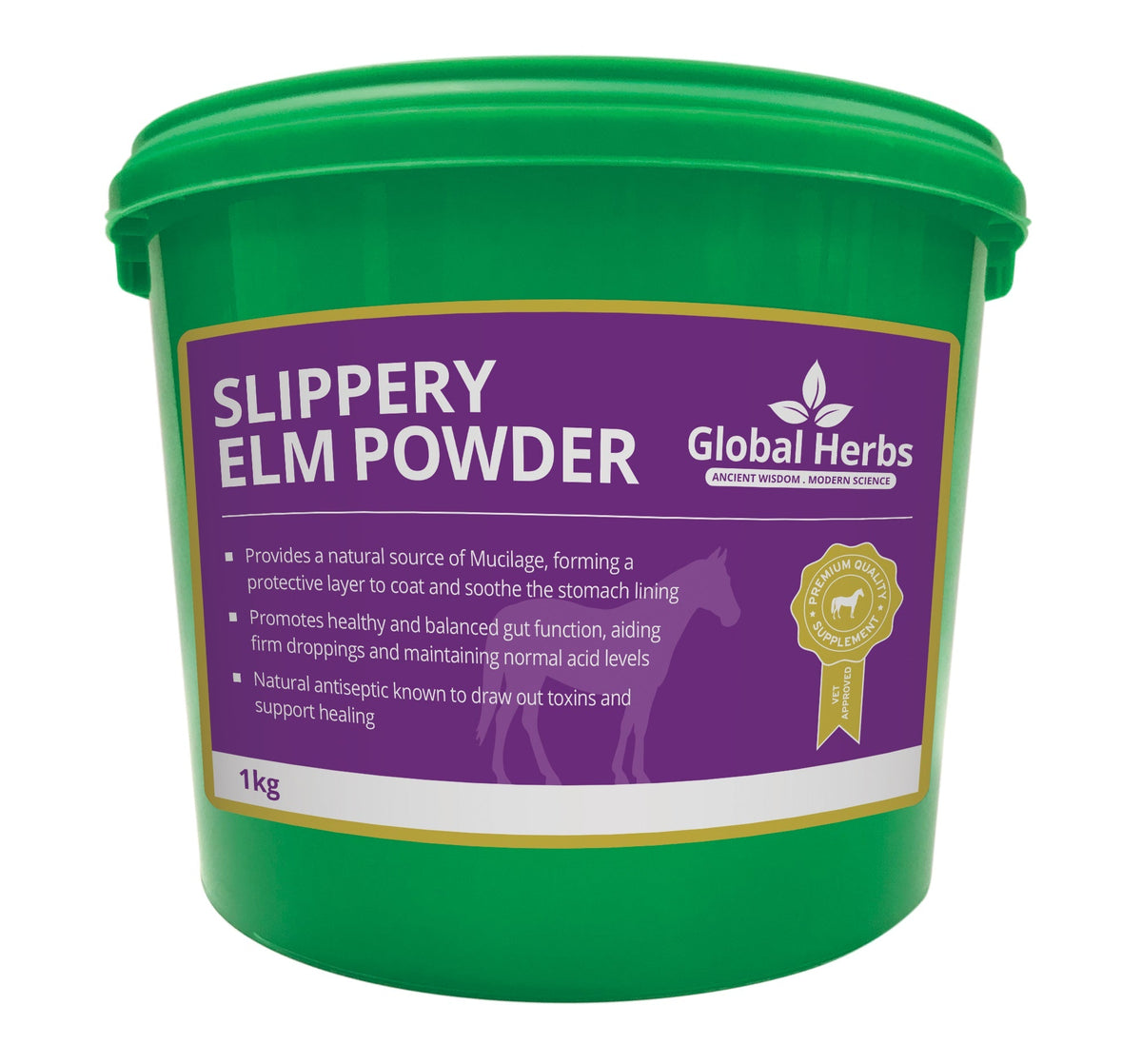 Global Herbs Slippery Elm Powder for Horses - image 2 - Wellbeing Pets