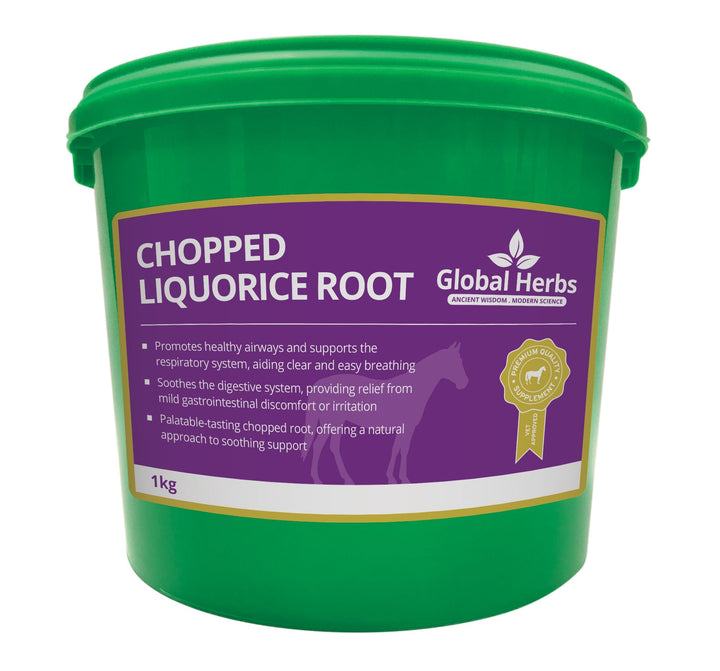 Global Herbs Chopped Liquorice Root for Horses