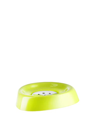London Boutique Bathroom Accessories 5 piece Set Colour Matching Bin Soap Dish Soap Dispenser Toothbrush Holder Tumbler (Green)