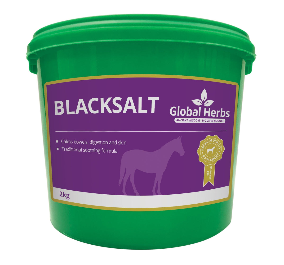 Blacksalt 2kg - Global Herbs - product image - Wellbeing Pets
