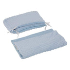 2pc Dimple Crib/Cradle Quilt & Bumper Bedding Set
