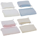 2pc Dimple Crib/Cradle Quilt & Bumper Bedding Set