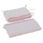 2pc Dimple Crib/Cradle Quilt & Bumper Bedding Set