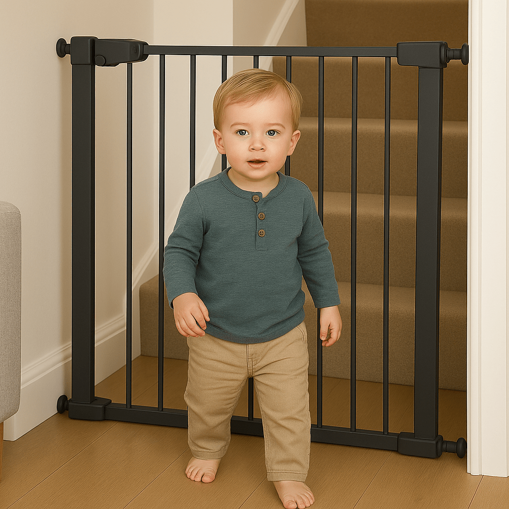 FYLO Baby Safety Stair Gate Pressure Fit Extra Wide - Grey