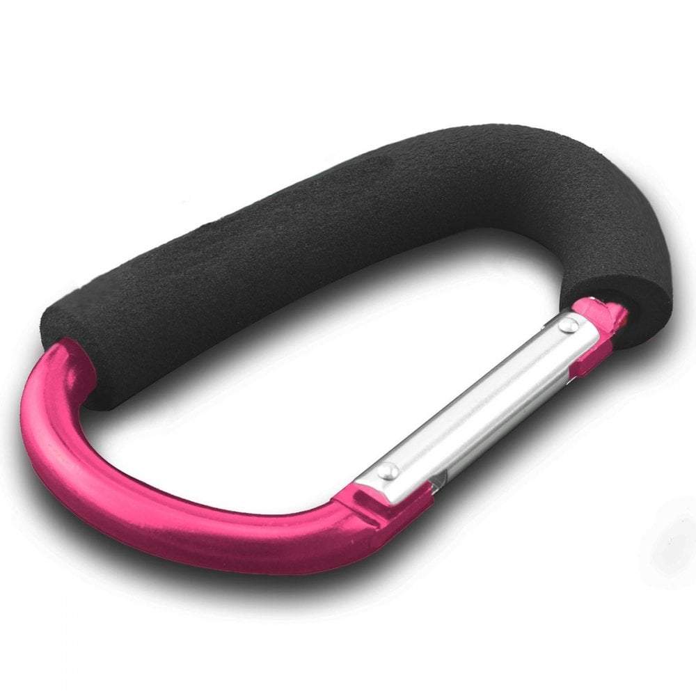 2x Large Buggy Clips - Pink