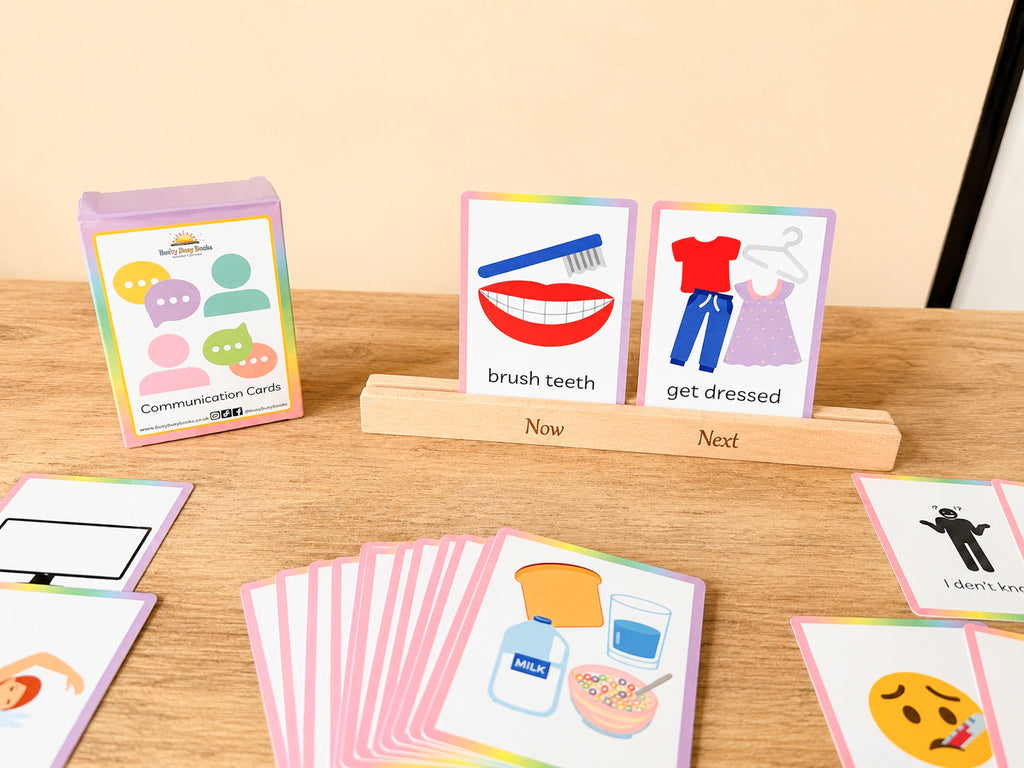 Now, Then & Next / Now & Next Stand & Flashcard Set