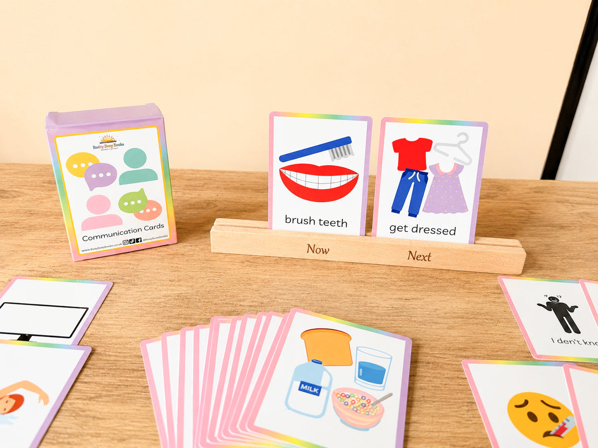 Now, Then & Next / Now & Next Stand & Flashcard Set
