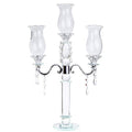 London Boutique Crystal Tea Light Candle Holders Decorative with swarovski crystal elements 3 Arms Gift Present (3 Arms)