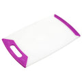 London Boutique Chopping Board - Chopping Board Set - 4 Pieces Set - Heavy Duty Plastic - Non-Slip Rubber Feet - Purple Color - for Dairy Products - 42.5cm*25.5cm