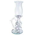 London Boutique Crystal Tea Light Candle Holders with Cover Decorative with Swarovski Crystal Elements Gift Present (Single)