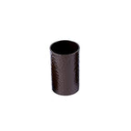 London Boutique 4 Pieces Bathroom Accessory Set Soap Dispenser Toothbrush Holder Tumbler Soap Dish White Black Brown (Brown)