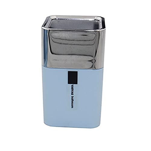 London Boutique Bathroom Accessory - 5 Pieces Set - Bath Set - Toothbrush Holder - Tumbler - Soap Dispenser - Cotton Box - Soap Dish - Organizing Tray