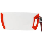 London Boutique Chopping Board - Chopping Board Set - 4 Pieces Set - Heavy Duty Plastic - Non-Slip Rubber Feet - Red Color - for Raw Meat - 42.5cm*25.5cm