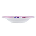 Porcelain Fine China Soup Pasta Bowls Wide Rimmed Set 4 Gift Box 9 inch 23cm (Butterflies Rose)