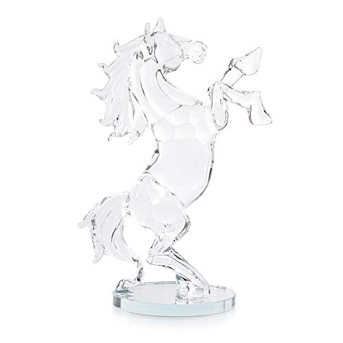 London Boutique Decorative Crystal Animal Horse Ornament Gift Present