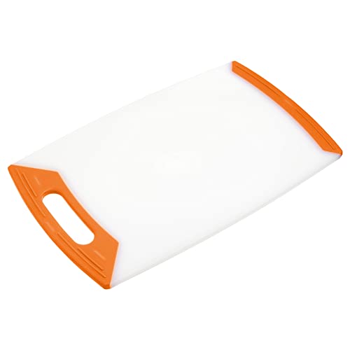 London Boutique Chopping Board - Chopping Board Set - 4 Pieces Set - Heavy Duty Plastic - Non-Slip Rubber Feet - Red Color - for Raw Meat - 42.5cm*25.5cm