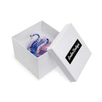 London Boutique Crystal Blue Pink Swan Wedding Couple Anniversaries Gift Present in White Gift Box