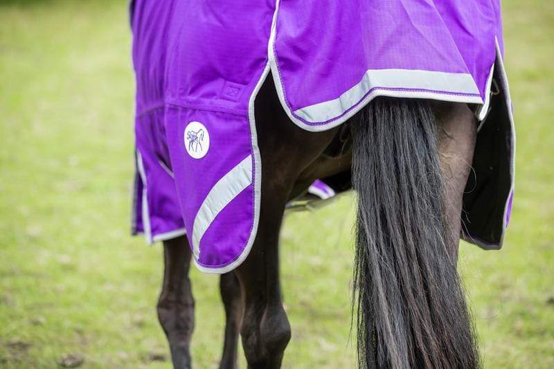 0g Detachable Neck Turnout Rug - Purple - image 3 - Wellbeing Pets
