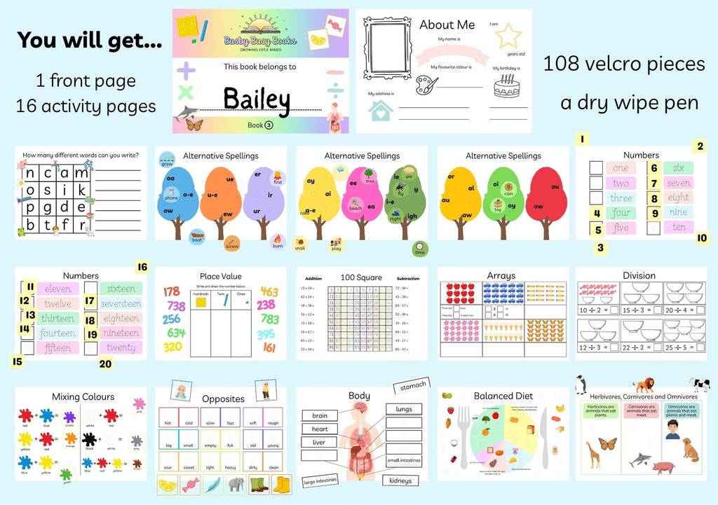 4 x Busy Book Bundle