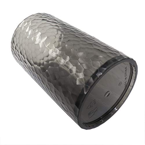 London Boutique 4 Pieces Bathroom Accessory Set Clear Soap Dispenser Toothbrush Holder Tumbler Soap dish (Clear Black)