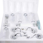 London Boutique Crystal Candelabra Tea Light Candle Holders 5 Arms Decorative with swarovski crystal elements Gift Present (5 Arms)