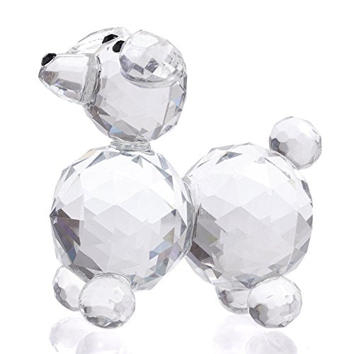 London Boutique Decorative Crystal Dog with swarovski crystal elements Gift Prsent (7508 Single)