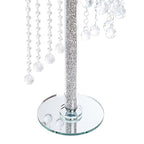 London Boutique Crystal Flower Stand Tall Plant Stand Floor Free Standing Crushed Diamond Crystal Chandeliers Decor Centerpiece Wedding 60cm