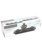 London Boutique Elephant Head Ganesha Ornament Statue Candle Holders Gift Set HY1418