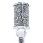 London Boutique Crystal Candle Holder Sparkle Crushed Diamond Filled Square base (1)