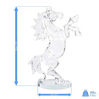 London Boutique Decorative Crystal Animal Horse Ornament Gift Present