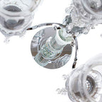 London Boutique Crystal Candelabra Tea Light Candle Holders 5 Arms Decorative with swarovski crystal elements Gift Present (5 Arms)
