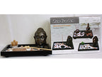 London Boutique Zen Garden Buddha Head Ornament Statue Zen Stone Natural Stone White Sand Gift Set HY035 (Budha Head)