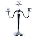 Large Tall Candelabra 5 Arms 3 Arms Candle Holder Silver Solid Brass (3 Arms)
